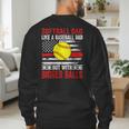 Vintage Softball Dad Like A Baseball Dad US Flag Men's Sweatshirt Back Print Vintage Softball Dad Like A Baseball Dad US Flag Men's Sweatshirt Back Print