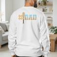 1 Dad Baseball Ice Cream Drip Fathers Day Baseball Daddy Premium Men's Sweatshirt Back Print