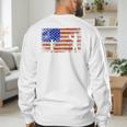 Baseball Coach Baseball Dad American Flag Premium Men's Sweatshirt Back Print Baseball Coach Baseball Dad American Flag Premium Men's Sweatshirt Back Print