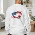 Baseball DAD American Flag Patriotic Father's Day Premium Men's Sweatshirt Back Print Baseball DAD American Flag Patriotic Father's Day Premium Men's Sweatshirt Back Print
