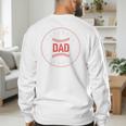 Baseball Dad Father Family Matching Premium Men's Sweatshirt Back Print