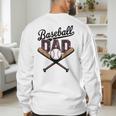Baseball Dad For Father's Day Game Day Celebration Men's Sweatshirt Back Print Baseball Dad For Father's Day Game Day Celebration Men's Sweatshirt Back Print