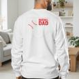 Baseball Dad Men USA American Flag Fathers Day 4th Of July Premium Men's Sweatshirt Back Print