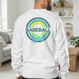 Baseball Dad With Modern Baseball Circles Premium Tri-Blend Men's Sweatshirt Back Print Baseball Dad With Modern Baseball Circles Premium Tri-Blend Men's Sweatshirt Back Print