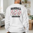 Baseball Dad Like Normal Dad But Louder Prouder Father Day Men's Sweatshirt Back Print