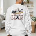 Baseball Dad Player Cool Retro Sports Fan Father's Day Premium Tri-Blend Men's Sweatshirt Back Print