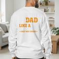 Baseball Dad Like a Regular Dad Only Way Cooler Premium Men's Sweatshirt Back Print