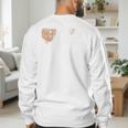 Baseball Dad Softball Dad Father's Day Premium Men's Sweatshirt Back Print