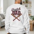 Baseball Dad Vintage Father's Day Family Humor Sport Lovers Men's Sweatshirt Back Print