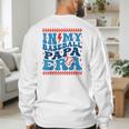 In My Baseball Papa Era Groovy Baseball Dad Family Matching Raglan Baseball Tee Men's Sweatshirt Back Print