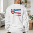Best Dad Coach Ever Baseball Dad American Flag 4th Of July Premium Men's Sweatshirt Back Print Best Dad Coach Ever Baseball Dad American Flag 4th Of July Premium Men's Sweatshirt Back Print