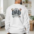 Best Dad Ever Father's Day Sports Papa Baseball Daddy Men's Sweatshirt Back Print Best Dad Ever Father's Day Sports Papa Baseball Daddy Men's Sweatshirt Back Print