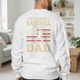My Favorite Baseball Player Calls Me Dad Baseball Dad Premium Tri-Blend Men's Sweatshirt Back Print
