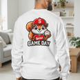Game Day Baseball Dad Baseball Mam Father's Day Men's Sweatshirt Back Print