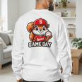 Game Day Baseball Dad Baseball Mam Father's Day Raglan Baseball Tee Men's Sweatshirt Back Print