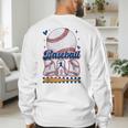 Groovy Baseball Dad Daddy Father Happy Fathers Day Men Guys Men's Sweatshirt Back Print Groovy Baseball Dad Daddy Father Happy Fathers Day Men Guys Men's Sweatshirt Back Print