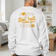I Love Hot Baseball Dads Baseball Lovers Players Premium Men's Sweatshirt Back Print