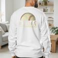 Number One Baseball Dad Fathers Day Baseball Player Dad Papa Premium Men's Sweatshirt Back Print