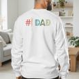 Number One Baseball Dad Father's Day Baseball Player Dad Premium Men's Sweatshirt Back Print