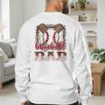 Retro Baseball Dad Leopard Proud Ball Dad Men's Sweatshirt Back Print Retro Baseball Dad Leopard Proud Ball Dad Men's Sweatshirt Back Print