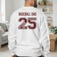 SENIOR BASEBALL DAD 2025 MAROON BASEBALL DAD SENIOR 25 3 Men's Sweatshirt Back Print