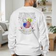 Softball Dad Like A Baseball Dad 4th Of July USA Retro Flag Premium Men's Sweatshirt Back Print Softball Dad Like A Baseball Dad 4th Of July USA Retro Flag Premium Men's Sweatshirt Back Print