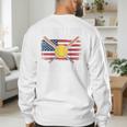 Softball Dad Like A Baseball Dad With Bigger Balls Sport Dad Premium Men's Sweatshirt Back Print