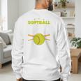 Softball Dad Just Like A Baseball Dad Player Premium Men's Sweatshirt Back Print Softball Dad Just Like A Baseball Dad Player Premium Men's Sweatshirt Back Print