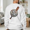 Vintage 1 Baseball Dad Daddy Father's Day Son And Daughter Men's Sweatshirt Back Print Vintage 1 Baseball Dad Daddy Father's Day Son And Daughter Men's Sweatshirt Back Print