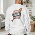 Vintage 1 Baseball Dad Daddy Father's Day From Son Daughter Men's Sweatshirt Back Print Vintage 1 Baseball Dad Daddy Father's Day From Son Daughter Men's Sweatshirt Back Print