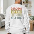 Vintage Baseball Dad Coaching My Kids One Pitch At A Time Men's Sweatshirt Back Print Vintage Baseball Dad Coaching My Kids One Pitch At A Time Men's Sweatshirt Back Print