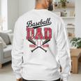 Vintage Baseball Dad Daddy Father's Day Baseball Players Men's Sweatshirt Back Print