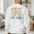 Vintage Baseball Dad For Men I'm A Catch Just Ask My Son Men's Sweatshirt Back Print Vintage Baseball Dad For Men I'm A Catch Just Ask My Son Men's Sweatshirt Back Print