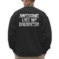 Awesome Like My Daughter Baseball Dad Father's Day Men's Sweatshirt Back Print Awesome Like My Daughter Baseball Dad Father's Day Men's Sweatshirt Back Print