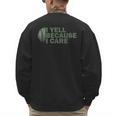Baseball Art For Men Humor Baseball Dad Men's Sweatshirt Back Print