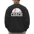 Baseball Coach Little League Baseball Dad Athletic Sports Men's Sweatshirt Back Print Baseball Coach Little League Baseball Dad Athletic Sports Men's Sweatshirt Back Print