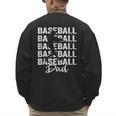 Baseball Dad Baseball Bat Sports Father's Day Men Men's Sweatshirt Back Print