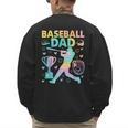 Baseball Dad Cool Fathers Day Coach Player Daddy Papa Men Men's Sweatshirt Back Print Baseball Dad Cool Fathers Day Coach Player Daddy Papa Men Men's Sweatshirt Back Print