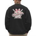 Baseball Dad With Coquette Cute Bow Sport Season Men's Sweatshirt Back Print Baseball Dad With Coquette Cute Bow Sport Season Men's Sweatshirt Back Print