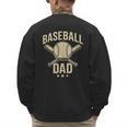 Baseball Dad Crossed Bats Cool Sports Fan Vintage Men's Sweatshirt Back Print Baseball Dad Crossed Bats Cool Sports Fan Vintage Men's Sweatshirt Back Print