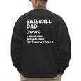 Baseball Dad Definition Men's Sweatshirt Back Print Baseball Dad Definition Men's Sweatshirt Back Print