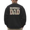 Baseball Dad Distressed Bold Stitch Graphic Sports Father Men's Sweatshirt Back Print Baseball Dad Distressed Bold Stitch Graphic Sports Father Men's Sweatshirt Back Print