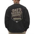 Baseball Baseball Dad Dugout Family Matching Men's Sweatshirt Back Print Baseball Baseball Dad Dugout Family Matching Men's Sweatshirt Back Print