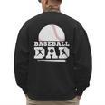 Baseball Dad Father Sport Fan Men's Sweatshirt Back Print