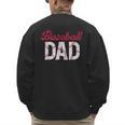 Baseball Dad For Father's Day Dad Daddy Baseball Lover Men's Sweatshirt Back Print