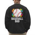 Baseball Dad Fathers Day For Daddy Papa Father Men's Sweatshirt Back Print Baseball Dad Fathers Day For Daddy Papa Father Men's Sweatshirt Back Print