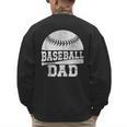 Baseball Dad Father's Day Men Men's Sweatshirt Back Print Baseball Dad Father's Day Men Men's Sweatshirt Back Print