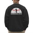 Baseball Dad Father's Day Men Sports Lover Men's Sweatshirt Back Print