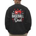 Baseball Dad Baseball Father's Day Baseball Player Men Men's Sweatshirt Back Print