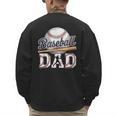 Baseball Dad Father's Day Sports Baseball Lover Men's Sweatshirt Back Print